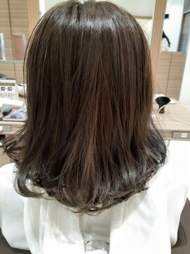 アッシュ 十日市場店(Ash) ブルーインナーカラー＋アッシュグレージュ