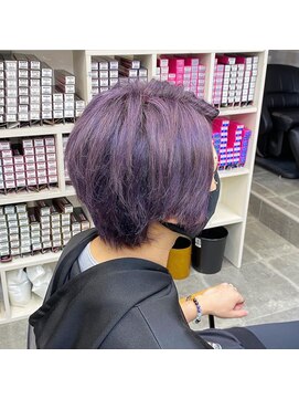 キャラ シャローネ 池袋(Chara Chalone) もぎたて果実のラベンダーハンサムショート【池袋/本松】