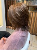 10代20代30代/外ハネ/ミディアム/レイヤー/前上がり