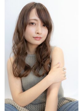 ケアリー 武蔵小杉(Carelly) 大人かわいい前髪セシルカットココアブラウンフリンジウェーブ