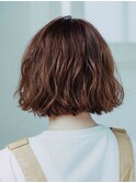 ゆるふわ切りっぱなしボブ
