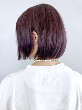 アイティーバイアルバム 松戸店(IT by ALBUM) ベリーブラウン_くびれヘアビタミンカラー_ba332931
