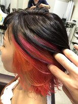 オプティマヘアー(Optima Hair)&nbsp;ハイビスカス風インナーカラー☆