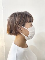 20代30代40代50代オレンジショートボブ