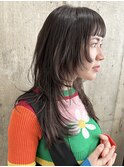 【ロングウルフ×オン眉×チョコレート】ヘアスナップ・山下