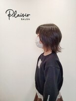 プレジール(plaisir) 外はねウェーブヘア