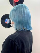 デート 下北沢(DATE)&nbsp;ダブルカラーブルーベージュカラーケアブリーチハイトーンカラー