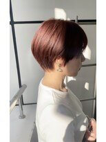 シトロン ブラン(CITRON blanc)&nbsp;赤みピンク　ショートカット　襟足かわいい