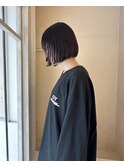暗髪ボブ