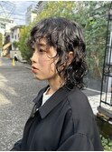 黒髪パーマ/前髪パーマ/くせ毛を活かしたパーマ