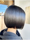 切りっぱなしボブ