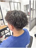 短め波巻きパーマ