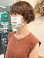 ソソ(soso)&nbsp;【soso 伊勢田】ショートボブ×パーマ【横浜/ブリーチ】