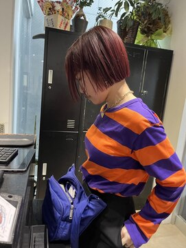 アルカナ 明治神宮前原宿(ARCANA) 切りっぱなしボブ エアリーロング 美髪 ピンクブラウン