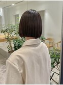 ボブにも合うダークブラウン♪