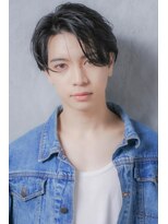 ヘアーズ ベリー 平尾店(hairs BERRY)&nbsp;韓国マッシュ短髪センターパートツーブロック束感モテる黒髪流行