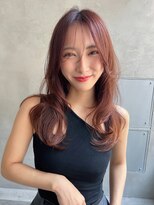 cheri銀座　シースルーバング×チェリーレッド
