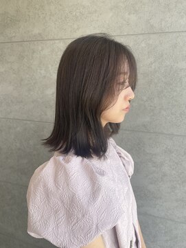 パウダーヘアー ルミニティ(powder hair luminity) くびれミディアム透明感カラー