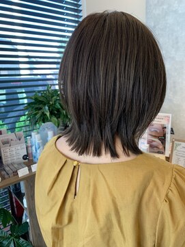 エバーグリーン(ever Green) くびれロブ×透明感ブラウンカラー