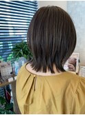 くびれロブ×透明感ブラウンカラー