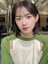 メゾンアクア 表参道(Maison ACQUA)&nbsp;切りっぱなしボブナチュラルボブミディアム前髪縮毛矯正表参道