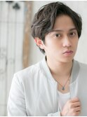 20代30代アースカラー前髪パーマメンズショートY北浦和