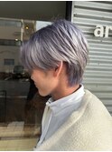 センターパート×シルバー