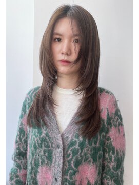 ロンド ボーイ 表参道(Lond BOY) イメチェン外ハネボブ美髪ワイドバングミディアムレイヤーカット