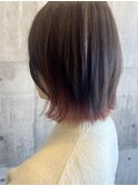 ボブ／インナーカラー