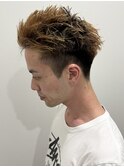 メンズボックスショートスパイキーショートブリーチ刈り上げ