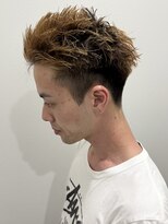 ヒュイル バイ ニアウ(Hwyl by Niau) メンズボックスショートスパイキーショートブリーチ刈り上げ