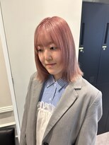 ミキサフレア(MIXSA FLAIR)&nbsp;顔周りlayerとpinkのハイトーンカラー