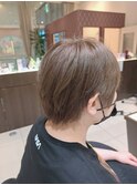 イルミナカラー/アッシュベージュ/トリートメント/大人ショート