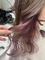 アフィネ ヘアライフデザイン(Affiner HAIR LIFE DESIGN) インナーをピンクにさせていただきました！