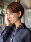 大人ショート/小顔ショート/丸みショート/似合わせ/耳かけ