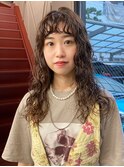 ロングパーマ×前髪パーマ×小顔パーマ