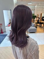 ユニ バイ マグ 長野店(Uni.by Mag) " 透け感抜群" ダブルカラー ミルクティーピンクベージュ