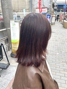 ルフトバイアンビエンテ(Luft by ambiente) 暖色カラー　外ハネミディアム