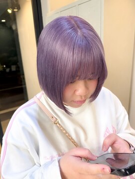 フラム 渋谷(flamme) ◯ブリーチ2回~ラベンダーピンク
