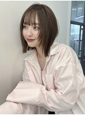 フェイスレイヤー/切りっぱなしボブ/レイヤーボブ
