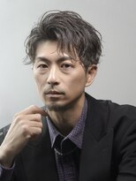 ゴールド 渋谷神南(GOALD)&nbsp;シャドウパーマ　ニュアンスパーマ　センターパート毛流れパーマ