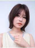 ボブ ボブレイヤー 顔まわりレイヤー レイヤーカット 艶カラー