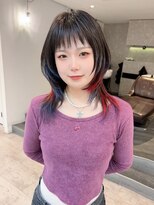 オーストヘアーフィガロ 本通り店(Aust hair Figaro) 《デザインカラー》ブルーとレッドのエンドcolor◎