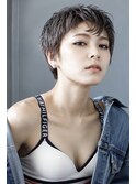 【髪質改善サロンOuje'】タイト質感の外国人風ピクシーショート