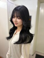 クリアリティ ヘアーサロン 京都駅前本店(clarity hair salon) レイヤーカット/くびれ巻き/ブルーブラック
