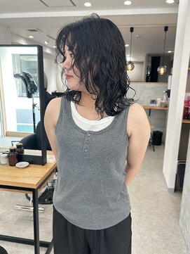 アト(Ato.) 大人ナチュラルなミディアムウェーブパーマ【菅井】【Ato.明石】