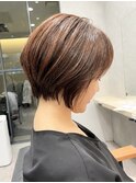 ひし形大人ショートボブ