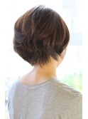 大人女性・30代・40代に人気トップノットショートボブ