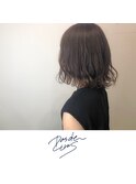 新潟×ゆるふわパーマ×透明感グレージュ×モテボブ