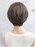 ★30代40代50代大人かわいい美髪ホワイトグレージュショート